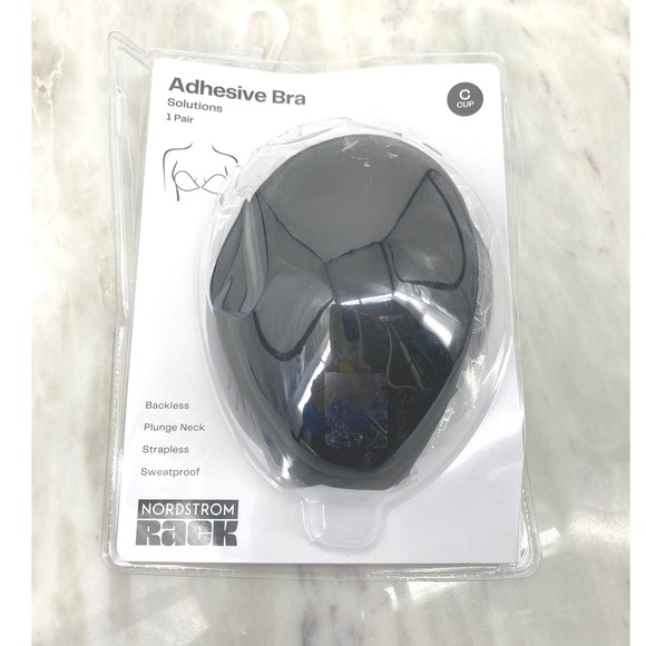 Nordstrom Rack Other - Nordstrom‎ Rack Adhesive Bra Backless Strapless Plunge Neck Black Size C